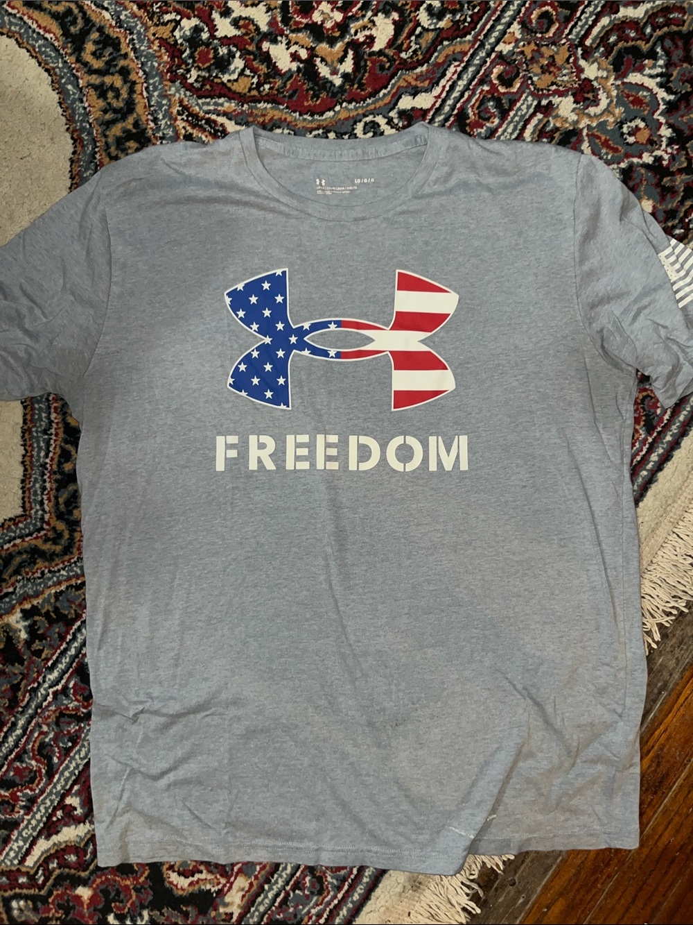Under Armour Men’s Gray Freedom Graphic Short Sleeve Tee